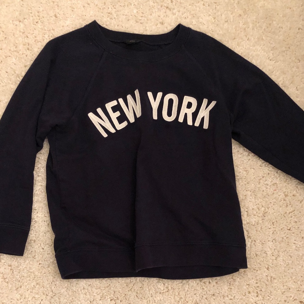 J Crew New York Crew Neck Sweatshirt